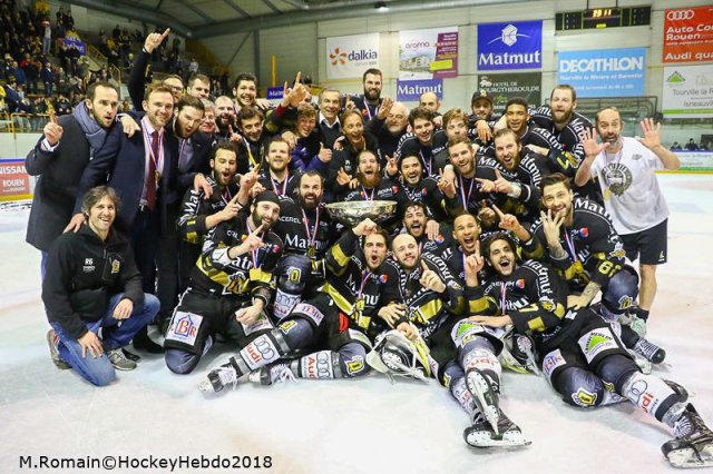 Photo hockey match Rouen - Grenoble  le 27/03/2018