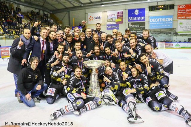 Photo hockey match Rouen - Grenoble  le 27/03/2018