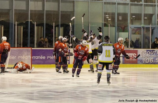 Photo hockey match Montpellier  - Chambéry le 31/03/2018