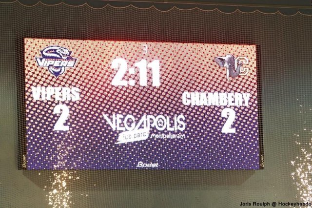 Photo hockey match Montpellier  - Chambéry le 31/03/2018