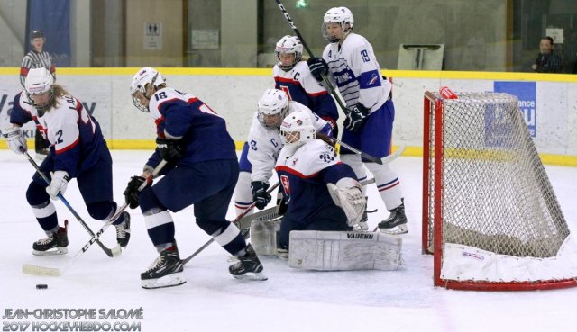 Photo hockey reportage Le sacre des françaises