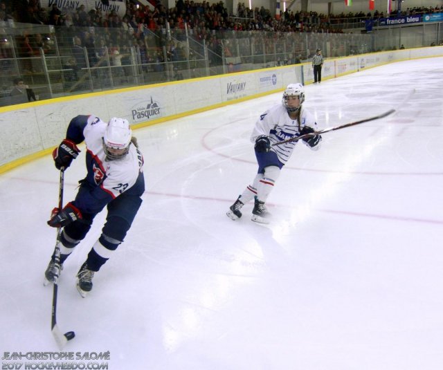 Photo hockey reportage Le sacre des françaises