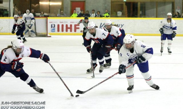 Photo hockey reportage Le sacre des françaises