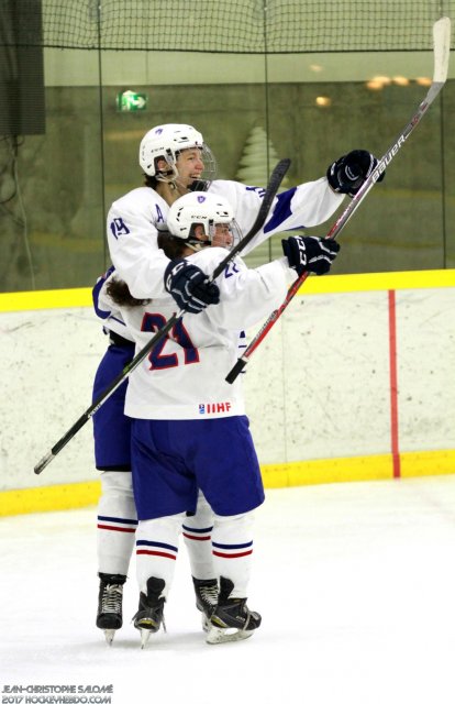 Photo hockey reportage Le sacre des françaises