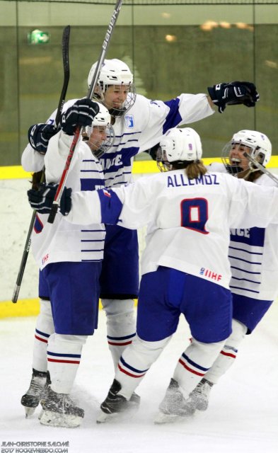 Photo hockey reportage Le sacre des françaises