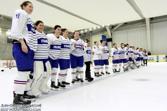 Photo hockey reportage Le sacre des françaises