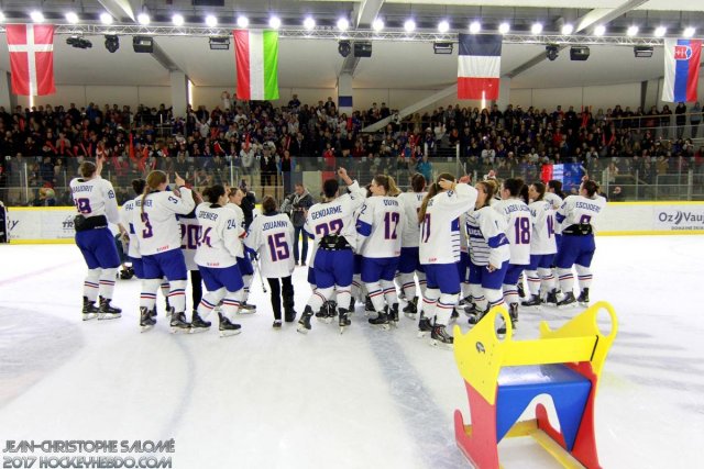 Photo hockey reportage Le sacre des françaises
