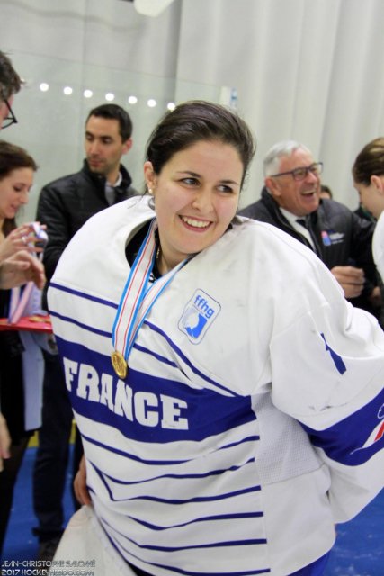 Photo hockey reportage Le sacre des françaises