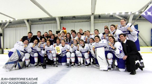 Photo hockey reportage Le sacre des françaises