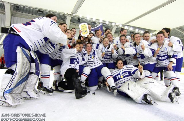 Photo hockey reportage Le sacre des françaises