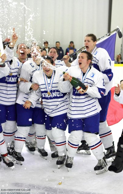 Photo hockey reportage Le sacre des françaises