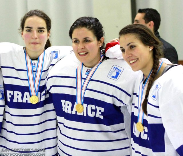 Photo hockey reportage Le sacre des françaises