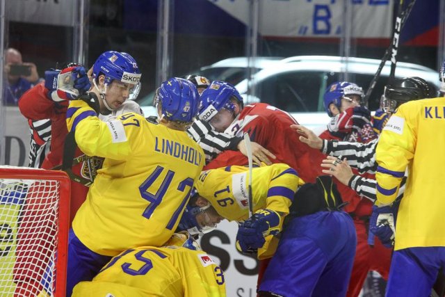 Photo hockey match Sweden - Czech Republic le 06/05/2018