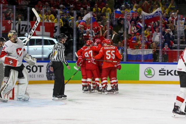 Photo hockey match Russia - Switzerland le 12/05/2018