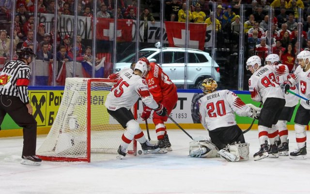 Photo hockey match Russia - Switzerland le 12/05/2018