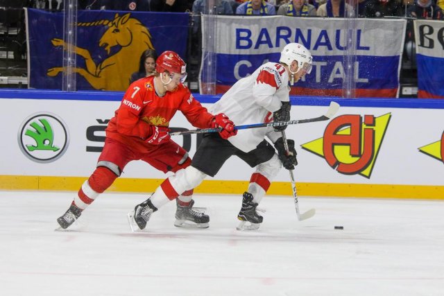 Photo hockey match Russia - Switzerland le 12/05/2018
