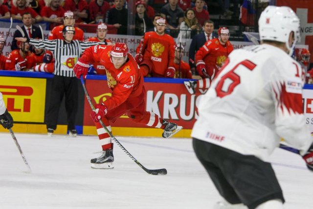Photo hockey match Russia - Switzerland le 12/05/2018