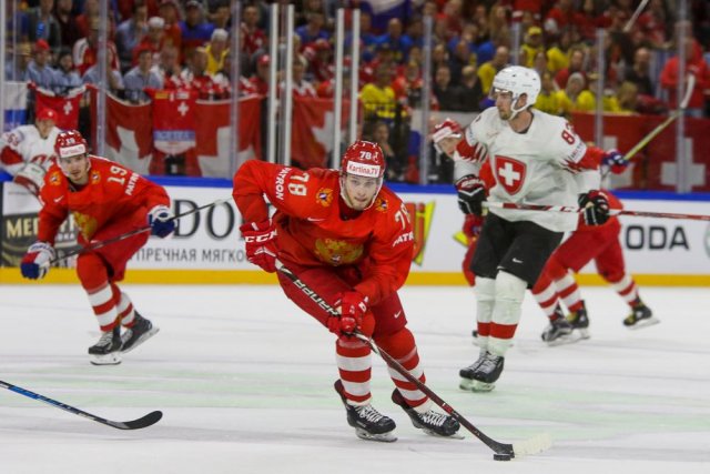 Photo hockey match Russia - Switzerland le 12/05/2018