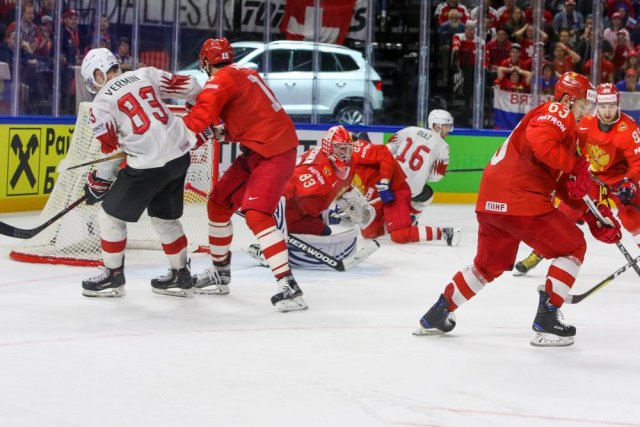 Photo hockey match Russia - Switzerland le 12/05/2018