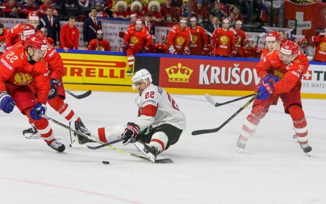Photo hockey match Russia - Switzerland le 12/05/2018