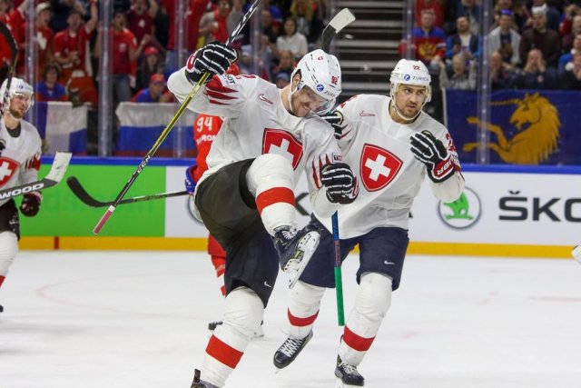 Photo hockey match Russia - Switzerland le 12/05/2018