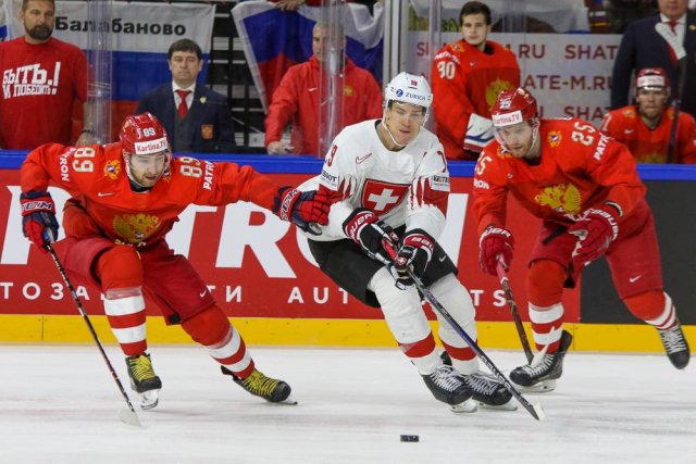Photo hockey match Russia - Switzerland le 12/05/2018