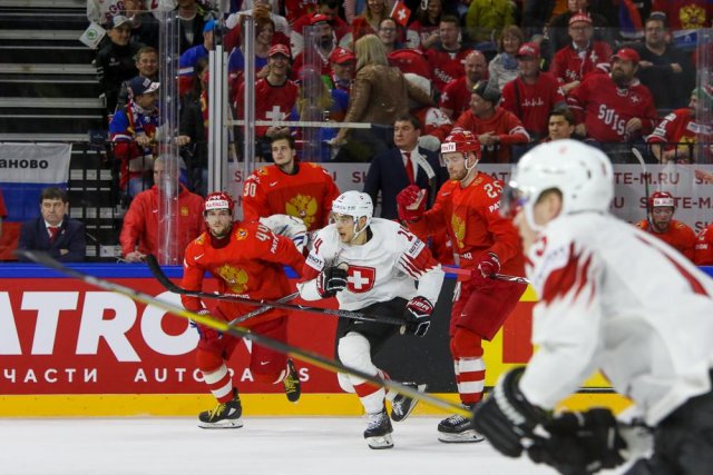 Photo hockey match Russia - Switzerland le 12/05/2018