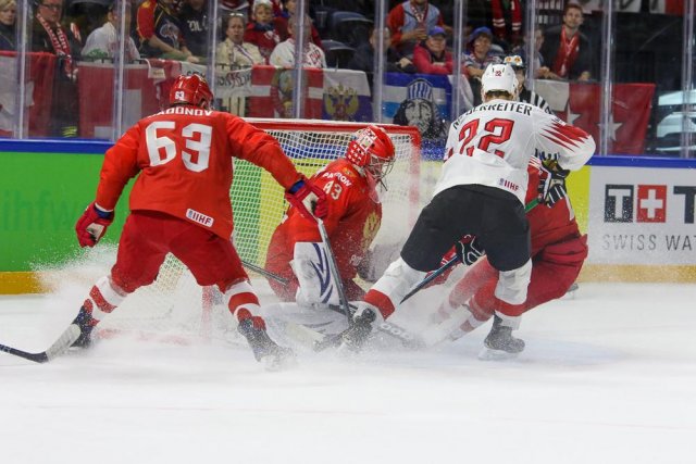 Photo hockey match Russia - Switzerland le 12/05/2018