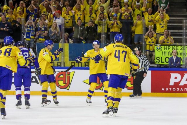 Photo hockey match Slovakia - Sweden le 12/05/2018
