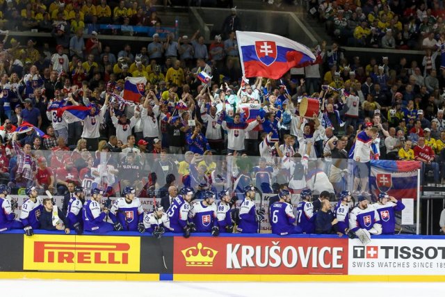 Photo hockey match Slovakia - Sweden le 12/05/2018