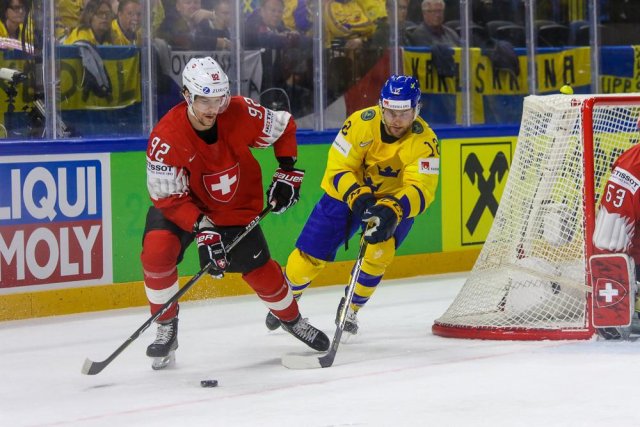 Photo hockey match Switzerland - Sweden le 13/05/2018