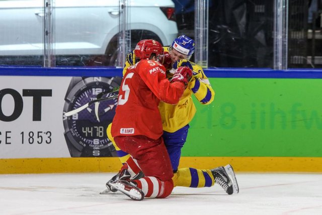 Photo hockey match Russia - Sweden le 15/05/2018