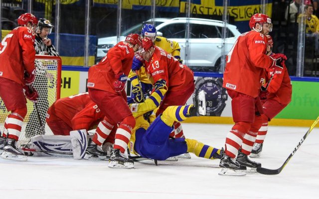 Photo hockey match Russia - Sweden le 15/05/2018