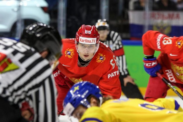 Photo hockey match Russia - Sweden le 15/05/2018