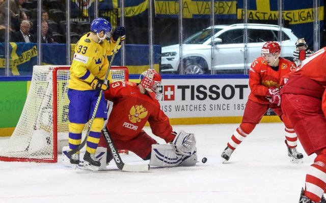 Photo hockey match Russia - Sweden le 15/05/2018