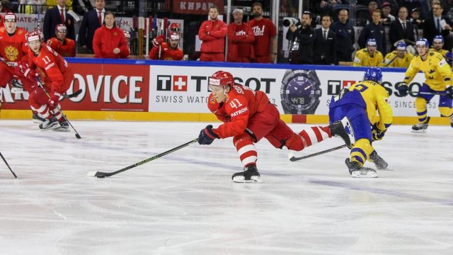 Photo hockey match Russia - Sweden le 15/05/2018
