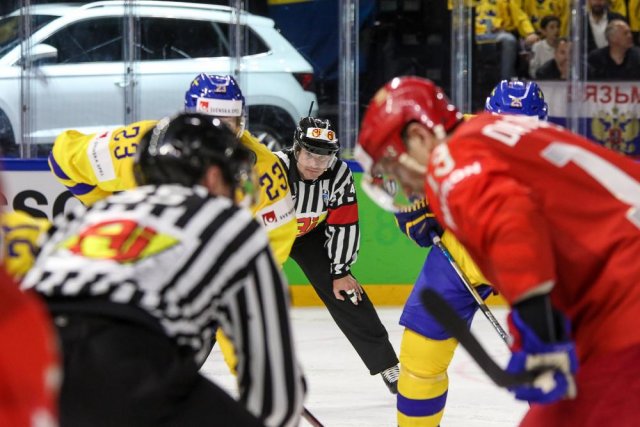 Photo hockey match Russia - Sweden le 15/05/2018