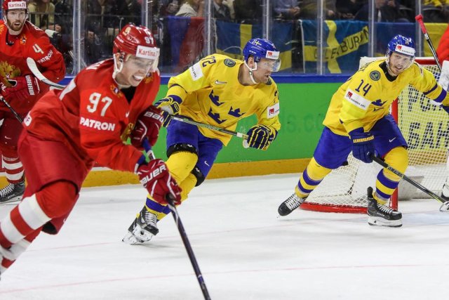 Photo hockey match Russia - Sweden le 15/05/2018