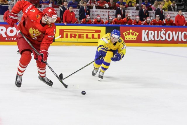 Photo hockey match Russia - Sweden le 15/05/2018