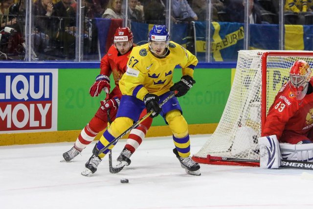 Photo hockey match Russia - Sweden le 15/05/2018