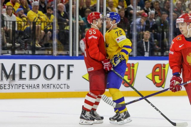 Photo hockey match Russia - Sweden le 15/05/2018