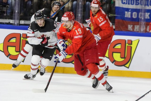 Photo hockey match Russia - Canada le 17/05/2018