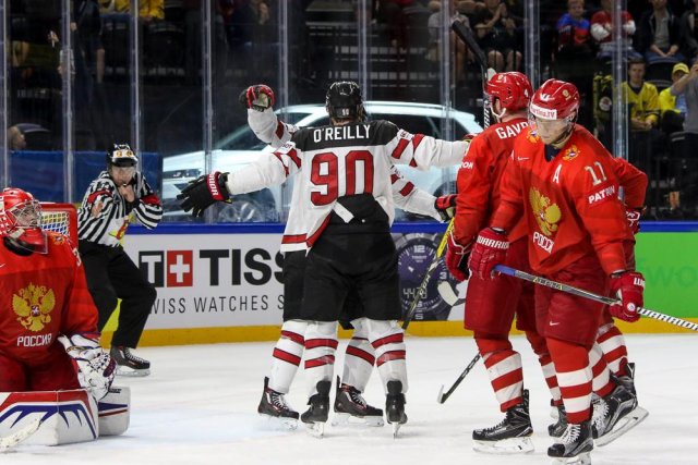 Photo hockey match Russia - Canada le 17/05/2018