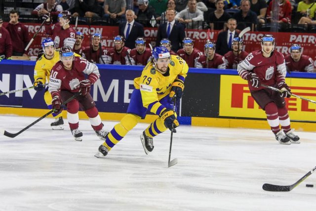 Photo hockey match Sweden - Lettonie le 17/05/2018