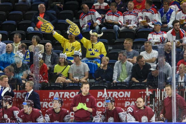 Photo hockey match Sweden - Lettonie le 17/05/2018