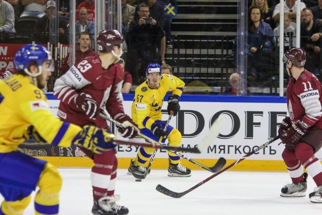 Photo hockey match Sweden - Lettonie le 17/05/2018