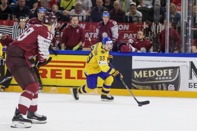 Photo hockey match Sweden - Lettonie le 17/05/2018