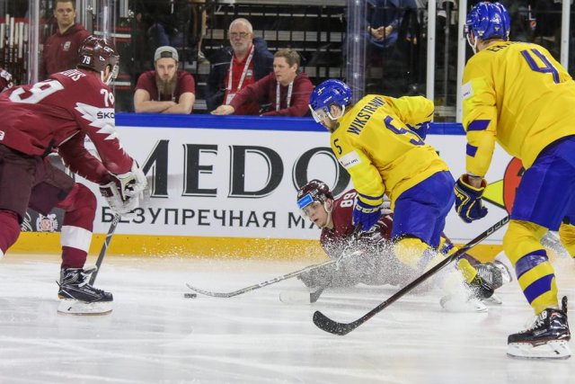 Photo hockey match Sweden - Lettonie le 17/05/2018
