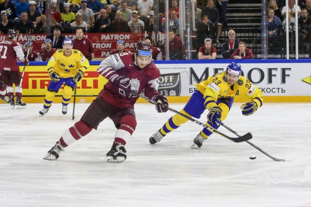 Photo hockey match Sweden - Lettonie le 17/05/2018