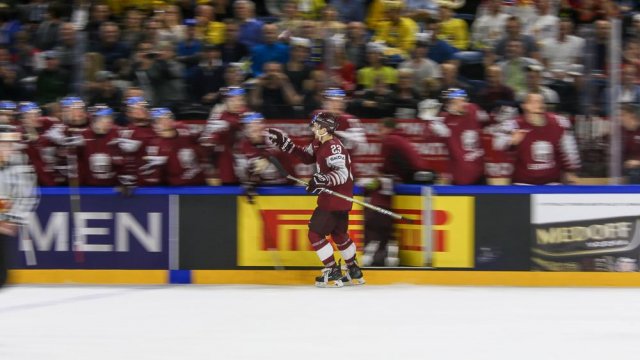 Photo hockey match Sweden - Lettonie le 17/05/2018